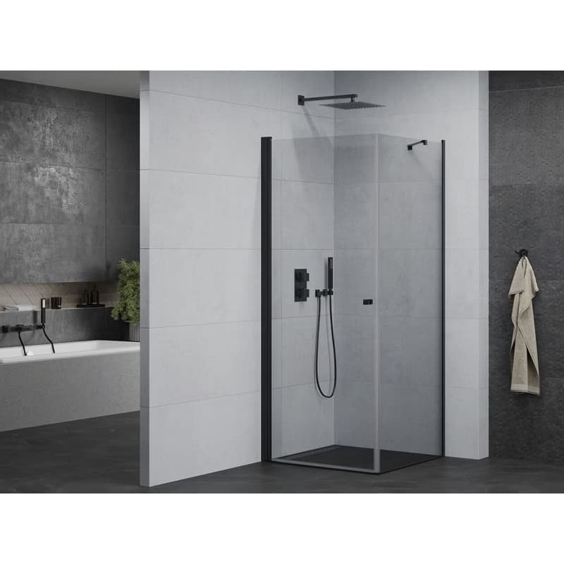 MEXEN/S - PRETORIA sprchovací kút 80x80, transparent, čierna 852-080-080-70-00 2