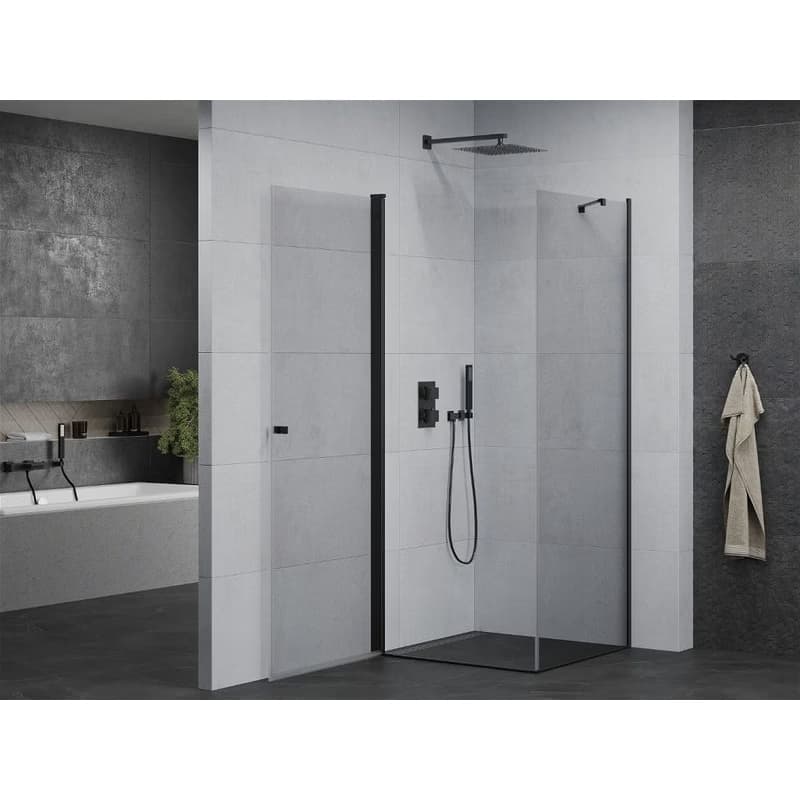 MEXEN/S - PRETORIA sprchovací kút 80x80, transparent, čierna 852-080-080-70-00 3