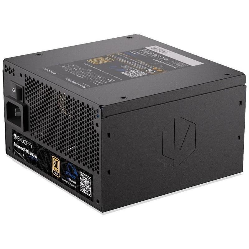 Endorfy Supremo FM6 Gold Zdroj, ATX, 850W, aktívny PFC, 120mm ventilátor, odpojiteľné káble, 80PLUS Gold 1