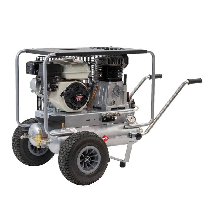 Spaľovací dvojpiestový kompresor BM 11+11/410 (Honda GX160) 10 bar 4,8 KM / 3,6 kW 247 l/min 2 x 11 l 1