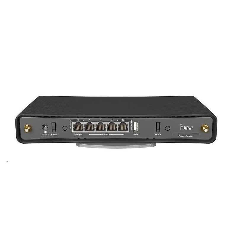 MikroTik RBD53iG-5HacD2HnD, hAP ac3, 716MHz CPU, 256MB RAM, USB, 5x LAN, Wi-Fi 2, 4GHz + 5 GHz, PoE, vr. L4 3