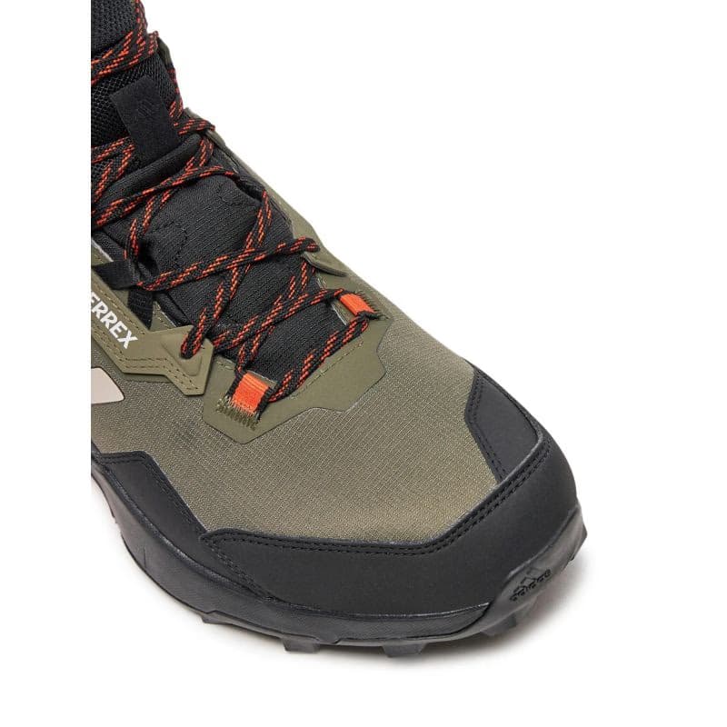 Pánska členková turistická obuv ADIDAS Terrex AX4 Mid GTX olive strata wonder beige core black 5
