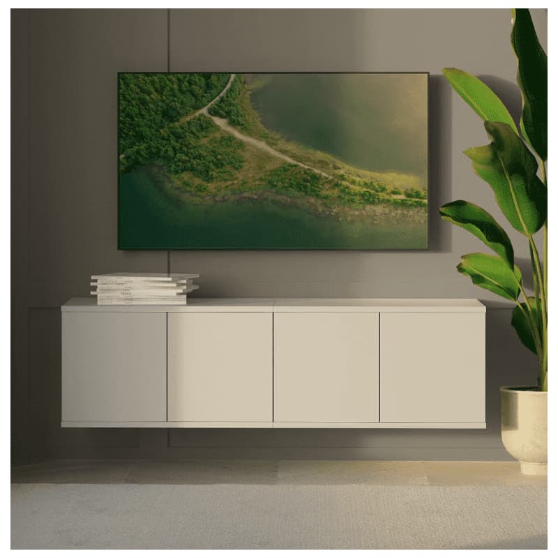 ArtPK Závesný TV stolík BIANCO | 140 cm