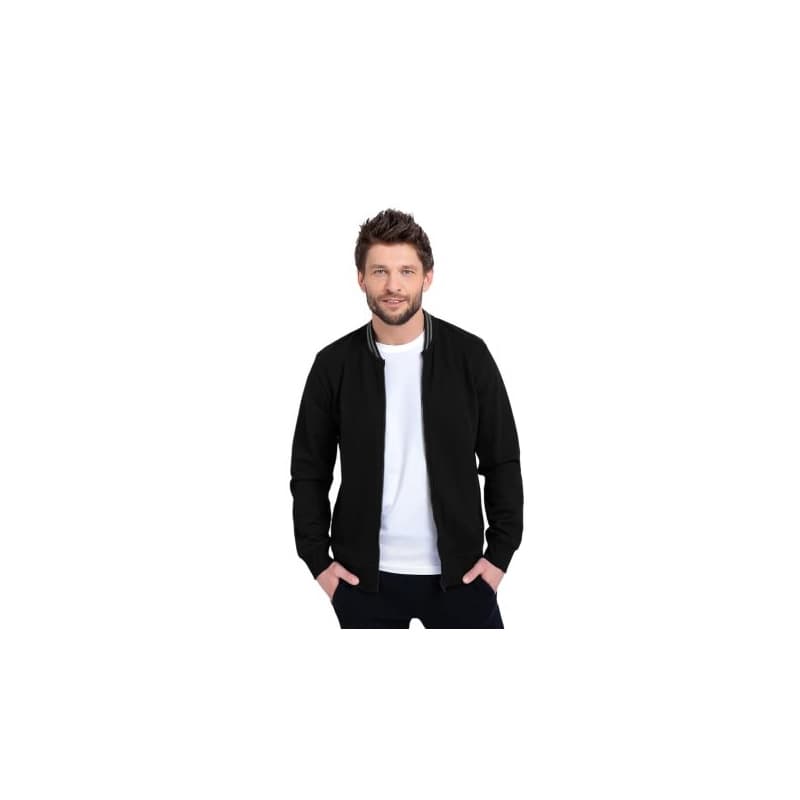 Pánska mikina so zipsom VOLCANO B-EST-700-BLACK