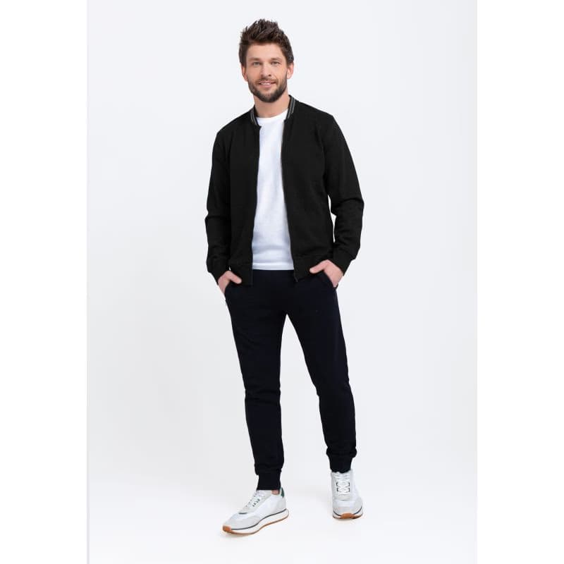 Pánska mikina so zipsom VOLCANO B-EST-700-BLACK 3