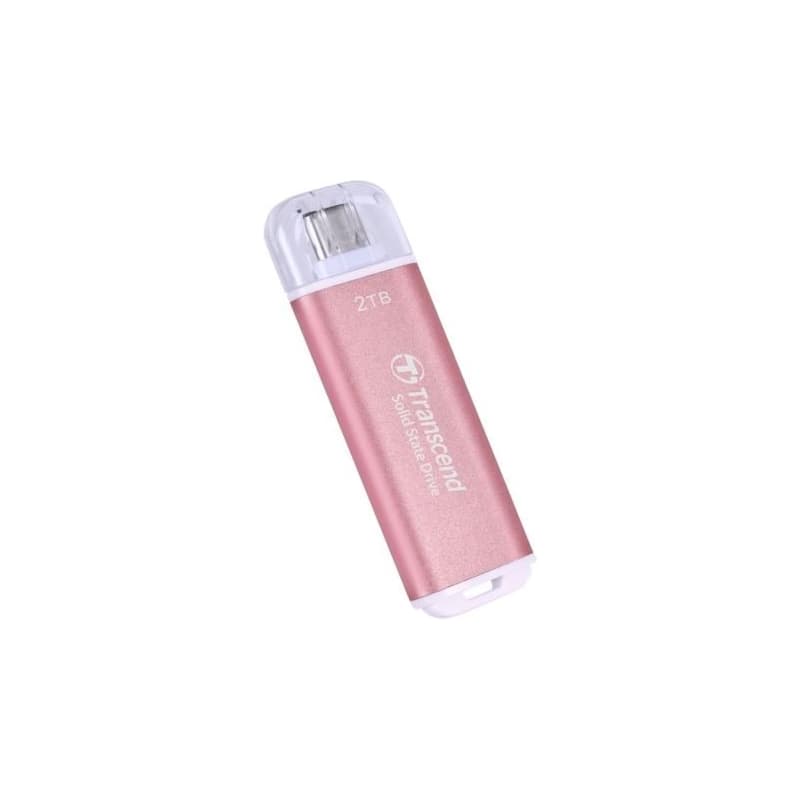 Transcend ESD300P 2TB, External SSD, USB 10Gbps, Type C, 1050MB/R, 950MB/W, ružový 6