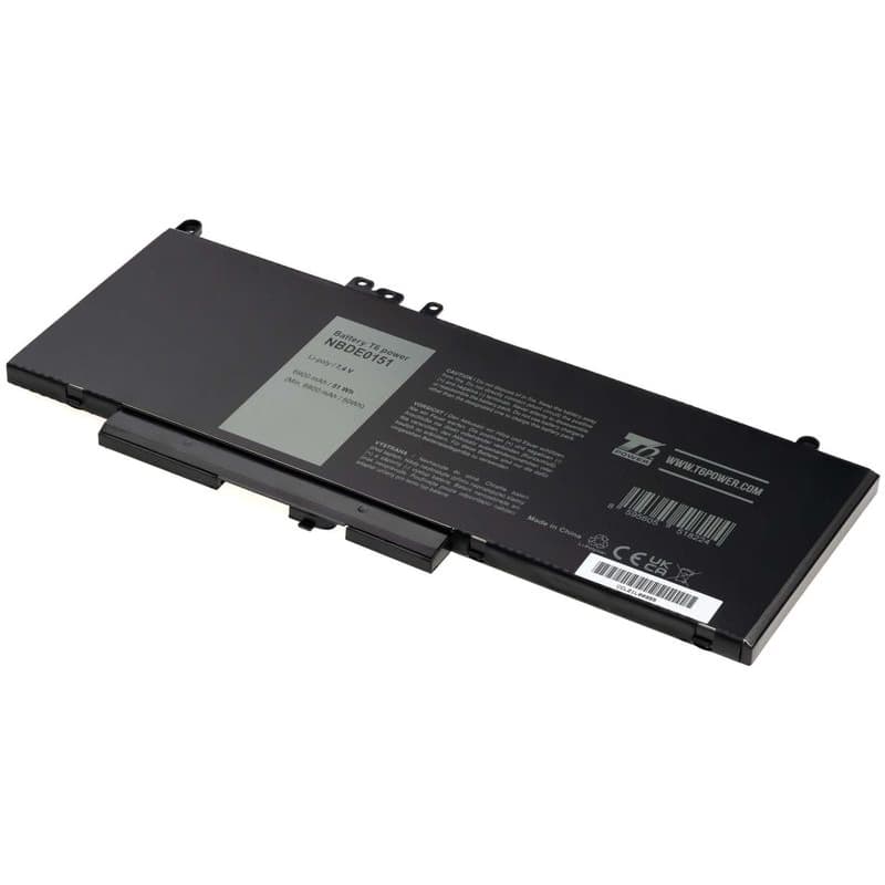 Batéria T6 Power Dell Latitude E5450, E5550, E5250, 3150, 3160, 6900mAh, 51Wh, 4cell, Li-pol 1