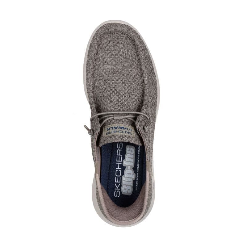 Pánska rekreačná obuv SKECHERS Go Walk Max Halycon Slip-Ins taupe 4