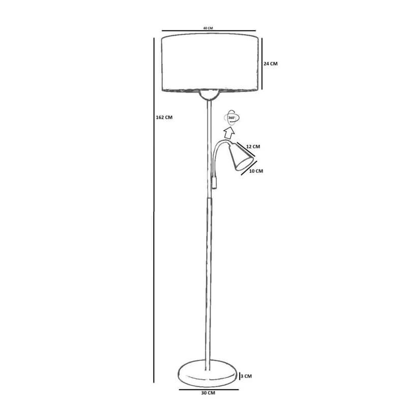 Stojacia lampa 8940-4 3