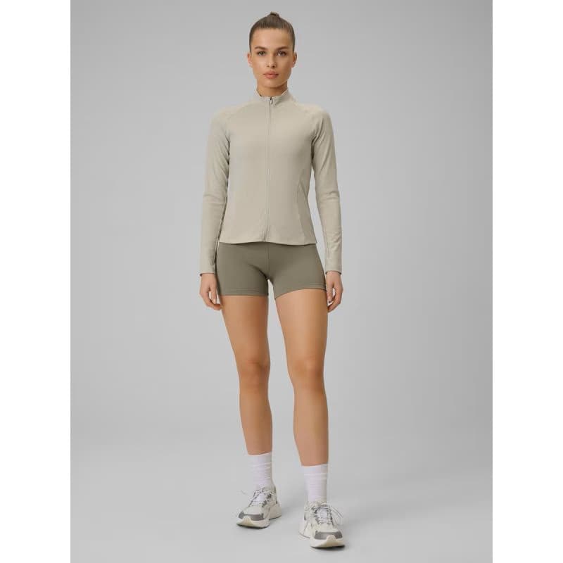 Dámska tréningová mikina so zipsom 4F SWEATSHIRT FNK F0850-12S-CREME 5