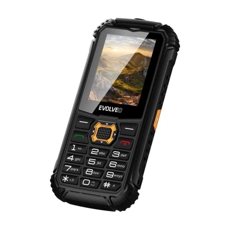 EVOLVEO StrongPhone Q1, vodotesný odolný Dual SIM telefón, čierno-oranžový 6