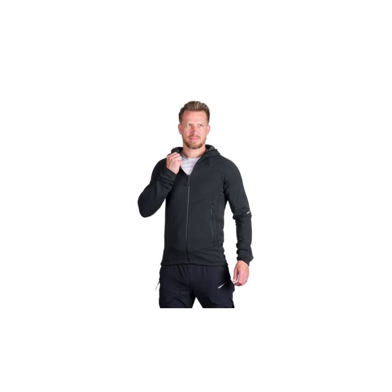Pánska turistická mikina so zipsom NORTHFINDER EGON 411greyblack 1