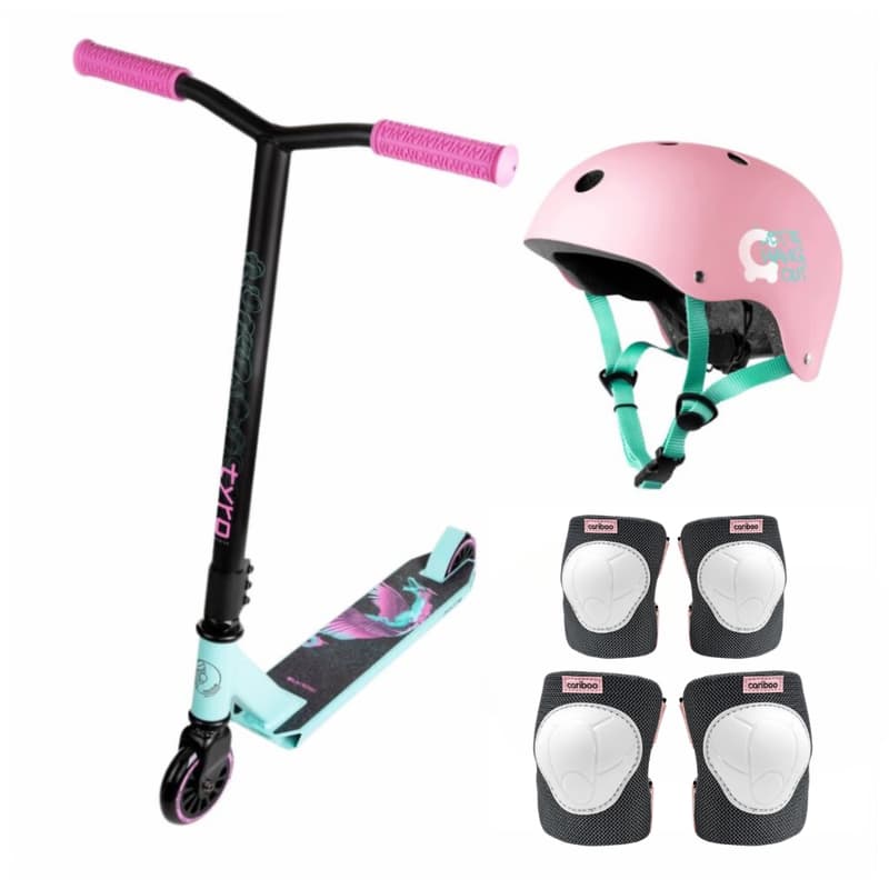 Výhodný freestyle set s chráničmi MOVINO TYRO MINT-PINK