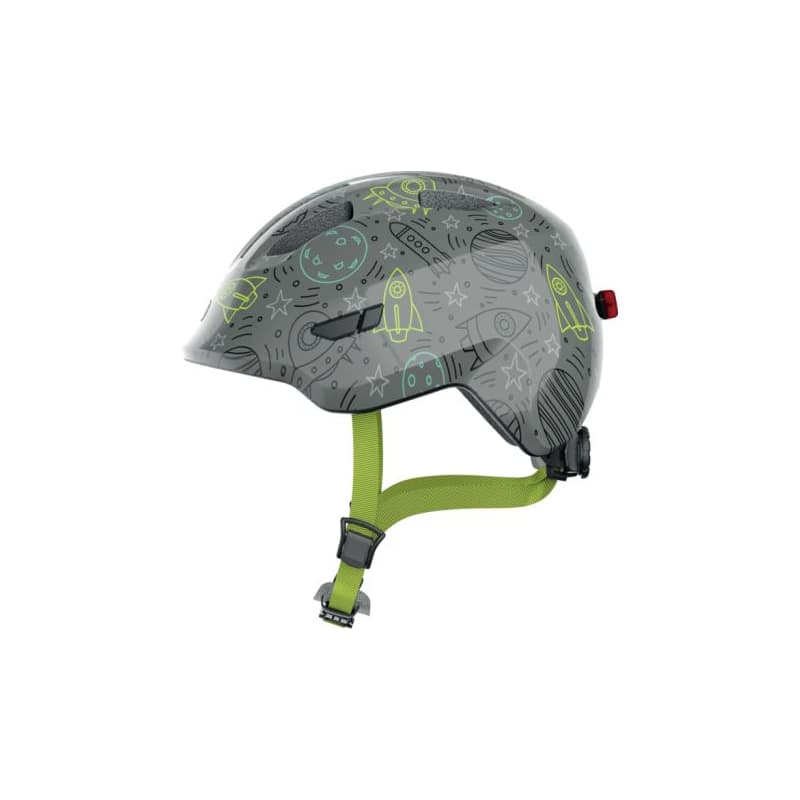 Juniorská cyklistická prilba ABUS Smiley 3.0 LED grey space S 1