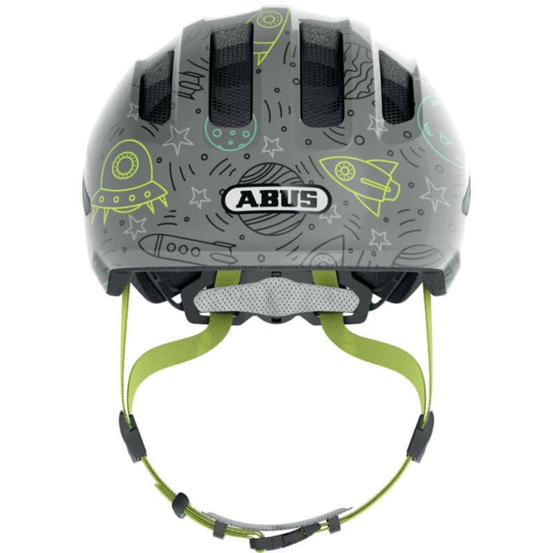 Juniorská cyklistická prilba ABUS Smiley 3.0 LED grey space S 2