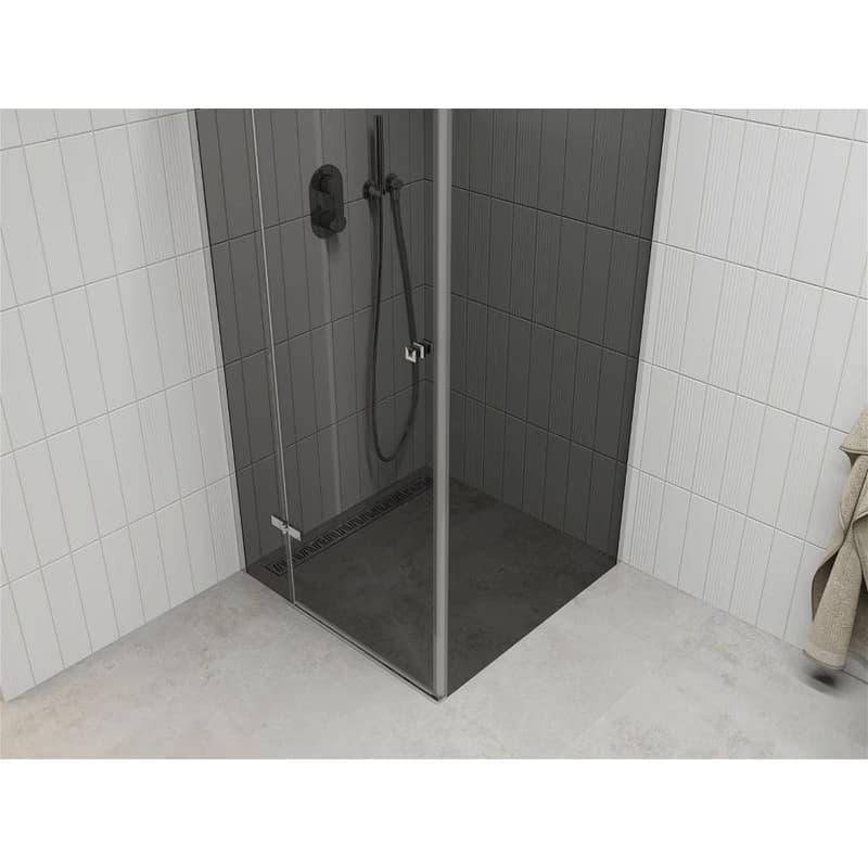 MEXEN/S - ROMA sprchovací kút 90x90, grafit, chróm 854-090-090-01-40 4