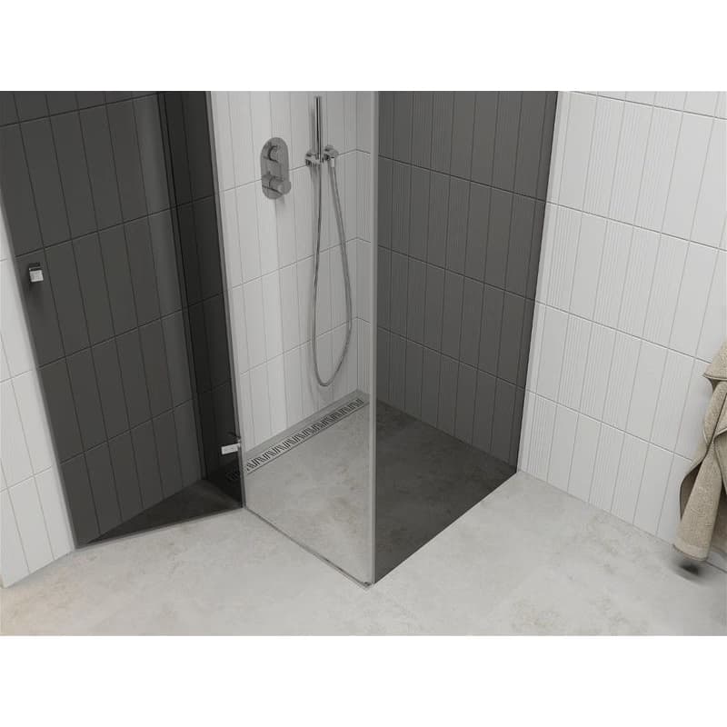 MEXEN/S - ROMA sprchovací kút 90x90, grafit, chróm 854-090-090-01-40 5