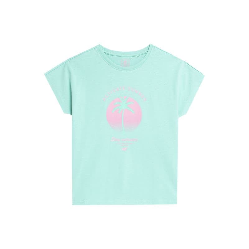 Dievčenské tričko s krátkym rukávom 4F JUNIOR TSHIRT F397-47S-MINT 3