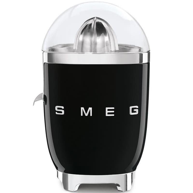 Smeg CJF11BLEU citrusový odšťavovač, 70 W, manuálny tlak, univerzálny kužeľ z nerezovej ocele, čierny 1