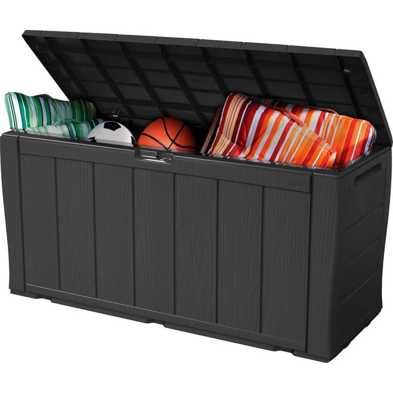 KETER Úložný box WOODSHER | antracit 270L 3