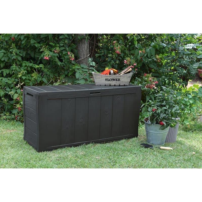 KETER Úložný box WOODSHER | antracit 270L 6