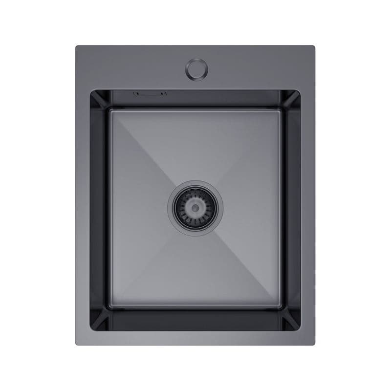 VELAZO Jednokomorový oceľový drez 40 x 50 cm PVD grafit, Velazo VELAZ4050B