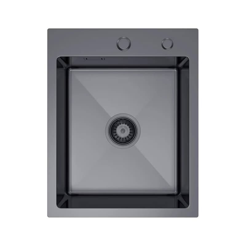 VELAZO Jednokomorový oceľový drez 40 x 50 cm PVD grafit, Velazo VELAZ4050B 5