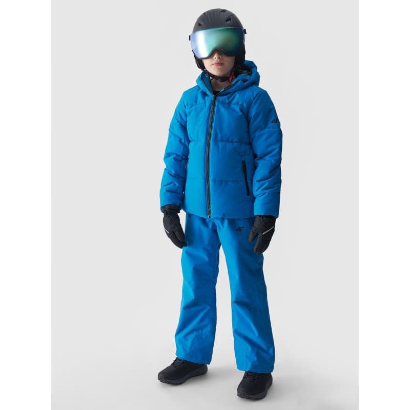Chlapčenská lyžiarska bunda 4F JUNIOR TECHNICAL JACKET-JWAW24TTJAM534-33S-BLUE 3
