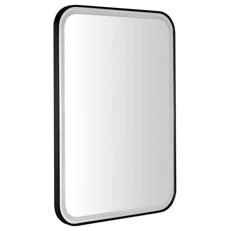 SAPHO - CETIS zrkadlo s LED osvetlením 60x80cm, čierna mat CT080 1