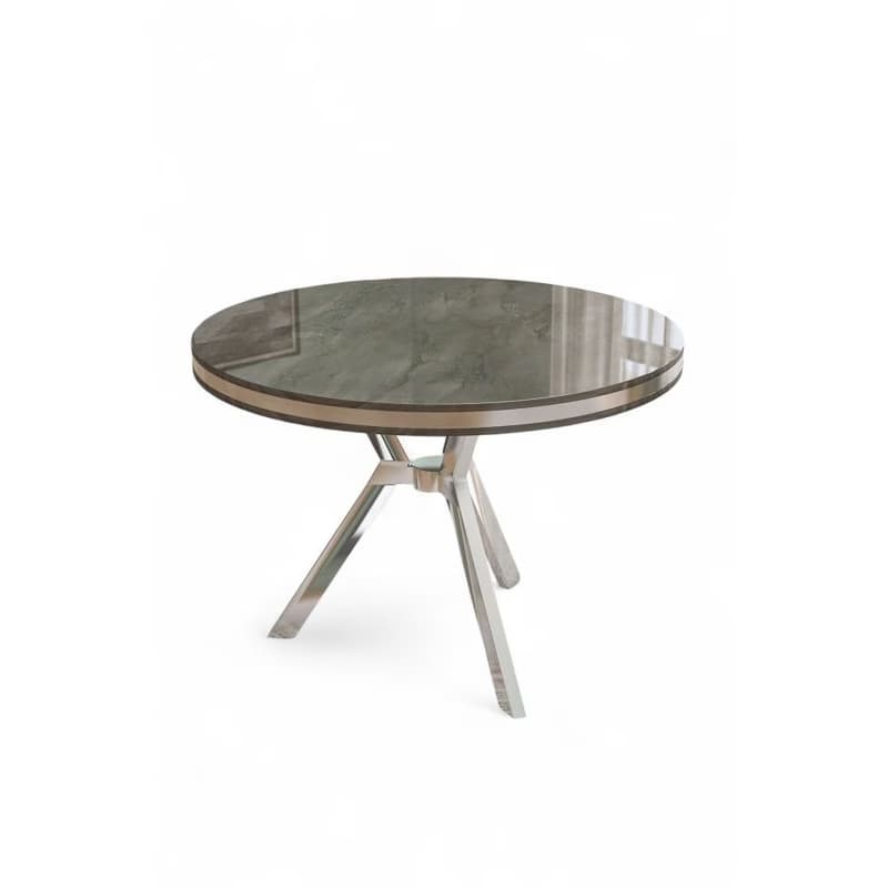 Jedálenský stôl Mos - Anthracite, Chrome 2