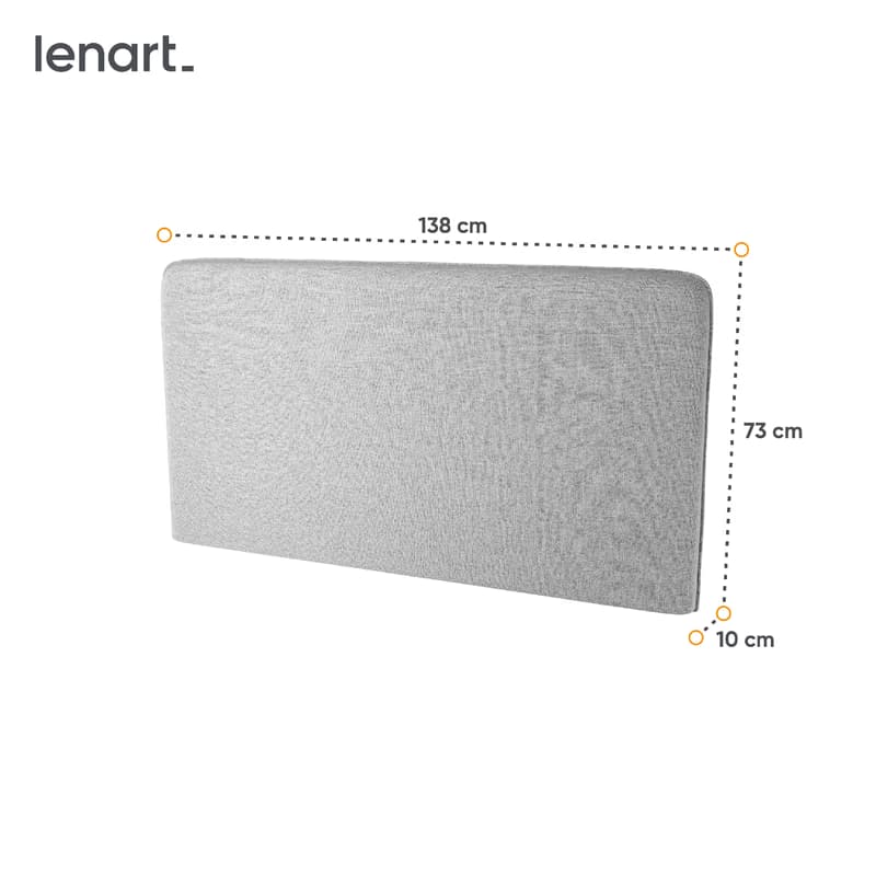 Dig-net nábytok Čalúnený panel Lenart BED CONCEPT BC-16 / 140 | sivá 5