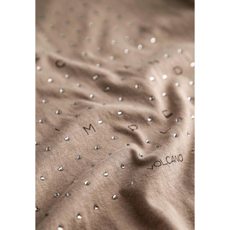 Dámske tričko s krátkym rukávom VOLCANO T-PERFECT-501-BEIGE 4