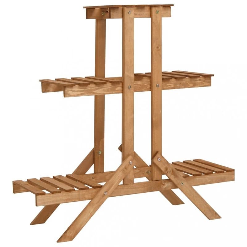 Stojan na kvety jedľové drevo Dekorhome 3