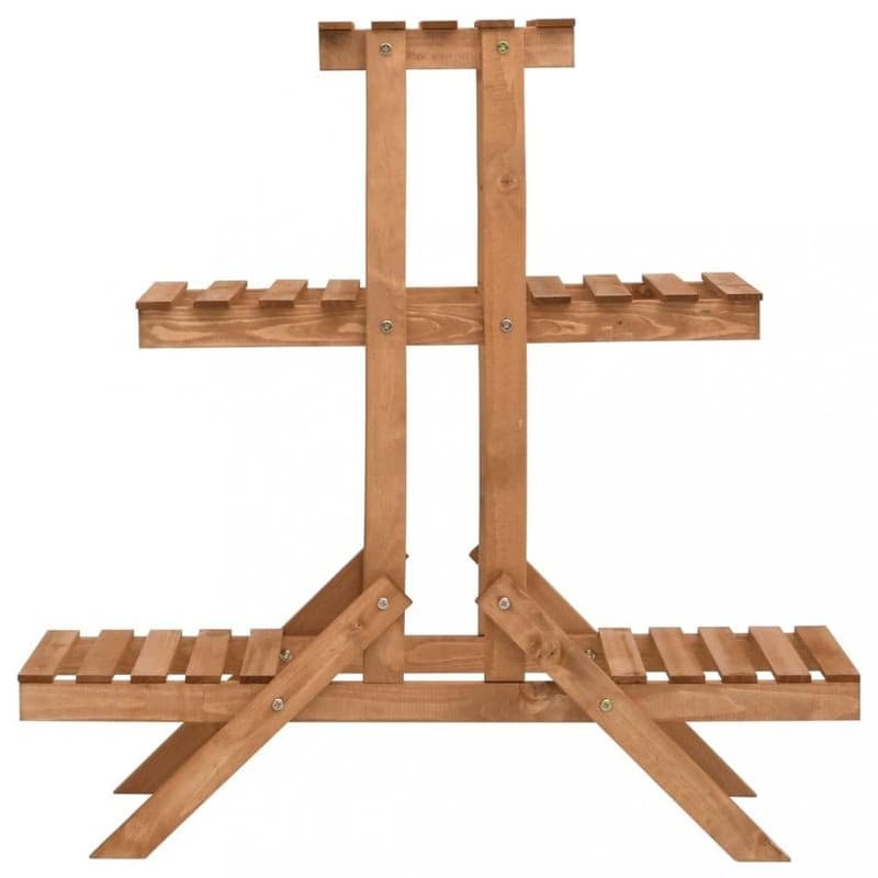 Stojan na kvety jedľové drevo Dekorhome 4