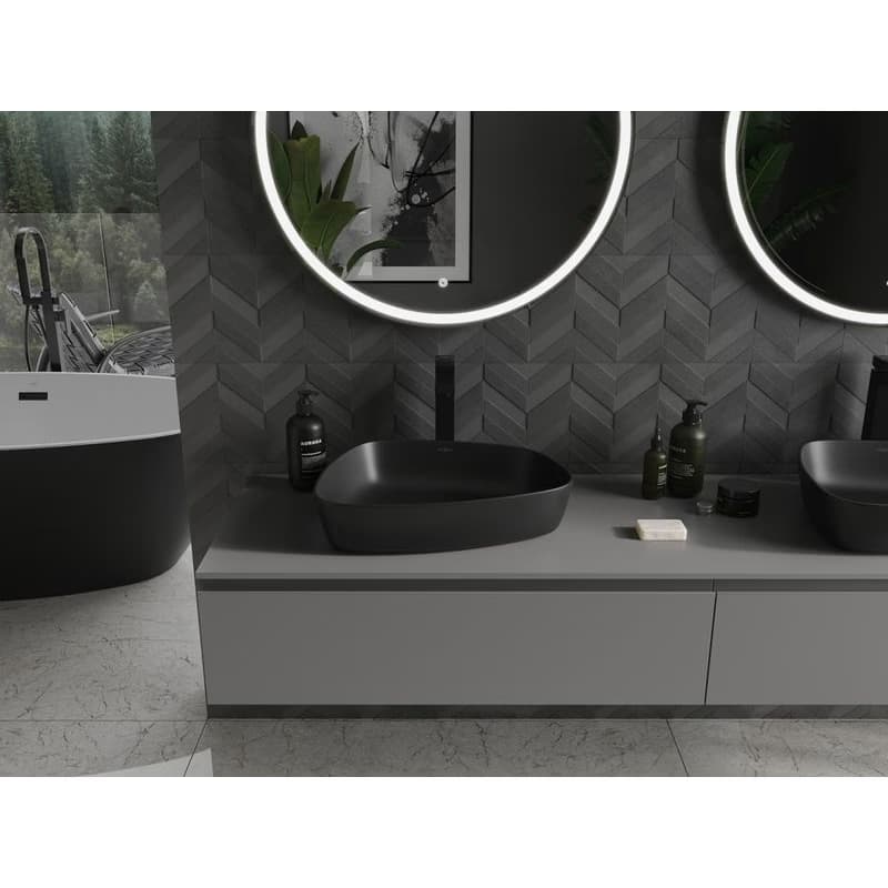 MEXEN - Ono umývadlo na dosku liaty mramor 51 x 39, čierna 23045171 3