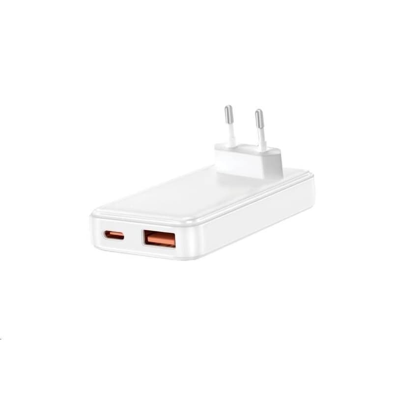 WG - Sieťová nabíjačka GaN 2x USB, 1x USB-C 30W + 1x USB-A 18W, white 2