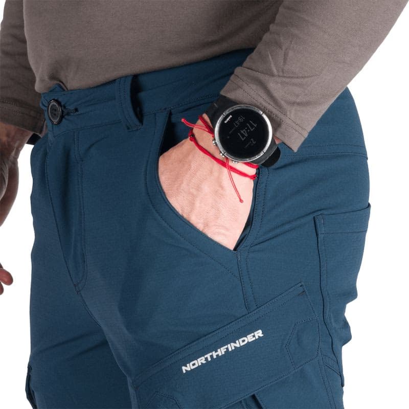 Pánske turistické zateplené nohavice NORTHFINDER KUBA-346navy 5