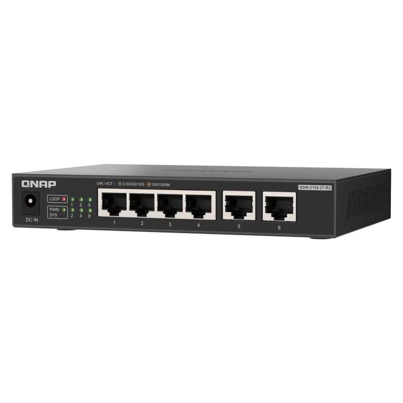 QNAP switch QSW-2104-2T-R2 (4x 2,5GbE RJ45 a 2x 10GbE RJ45) 2