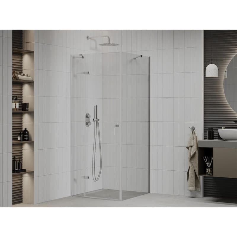 MEXEN/S - ROMA sprchovací kút 70x70, transparent, chróm 854-070-070-01-00 2