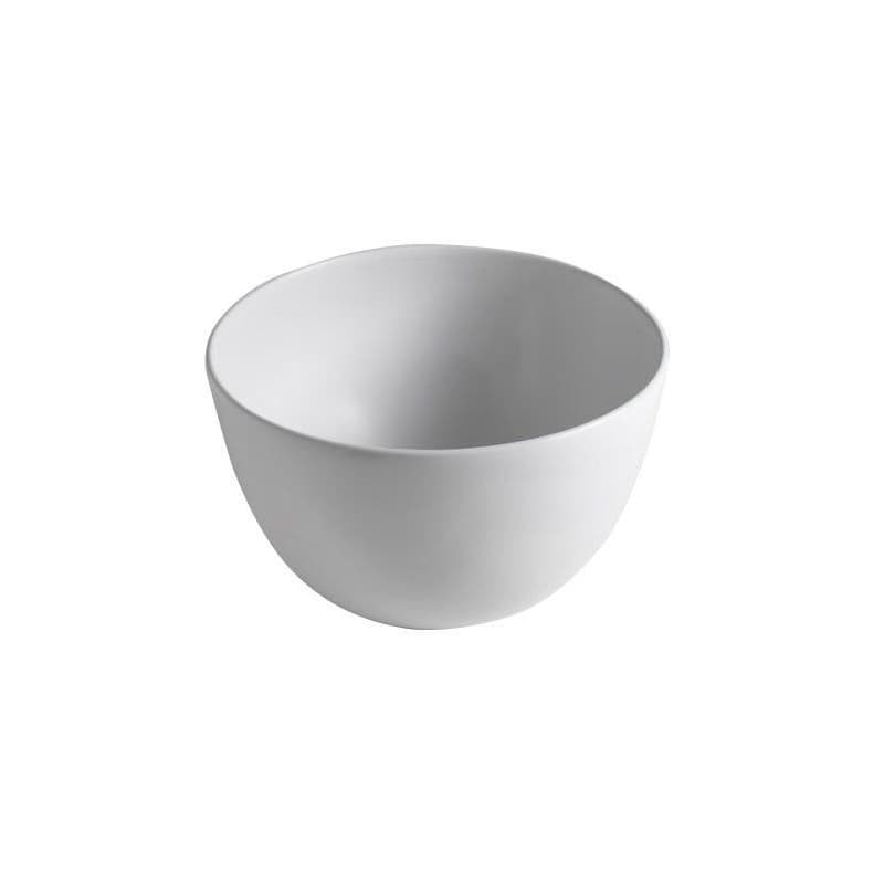 SAPHO - DOME keramické umývadlo na dosku vysoké, Ø 45,5cm, biela WH030