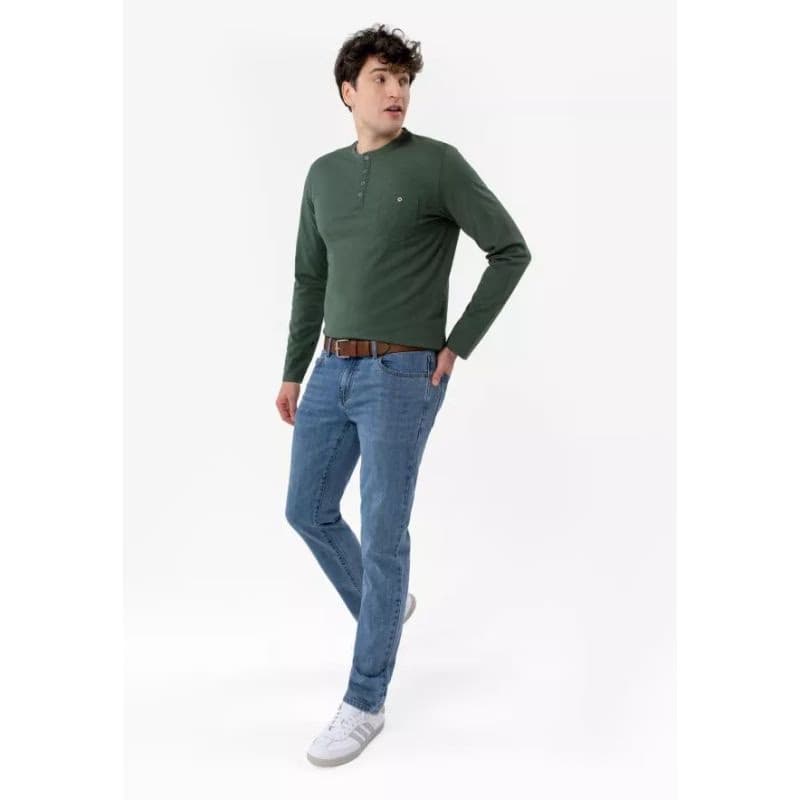 Pánske tričko s dlhým rukávom VOLCANO L-CASH-GREEN 3