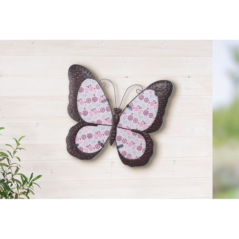 Kovový motýľ na stene "Schmetterling" 1