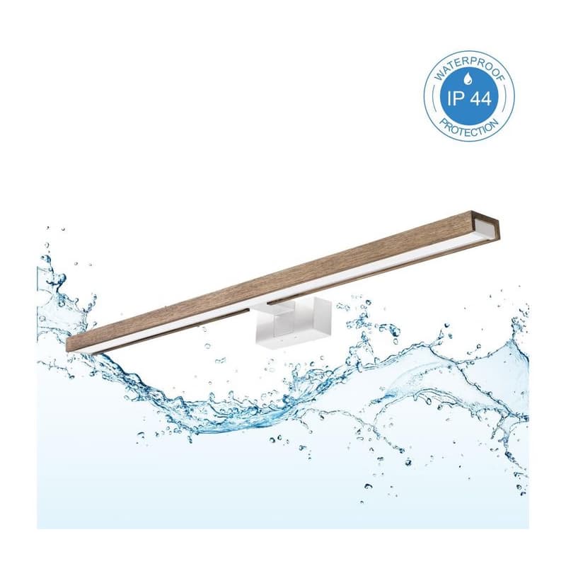 Brilagi-LED Kúpeľňové osvetlenie zrkadla 3v1 WOODY MIRROR LED/15W/230V 80 cm IP44 biela/dub 8590828039310 1
