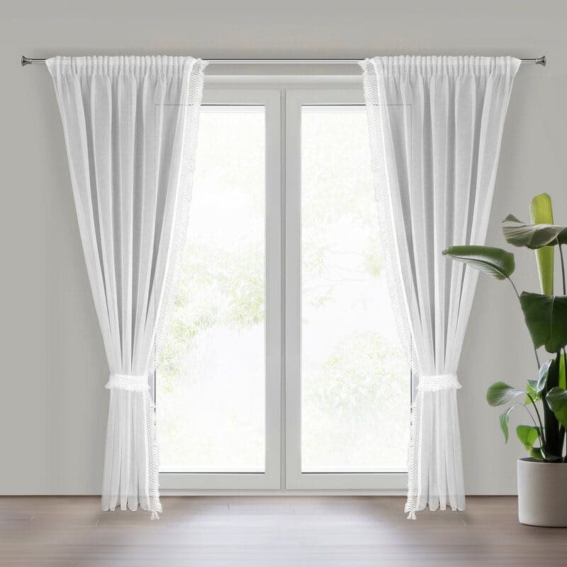 ArtFir Záclona KIRA 3 P | biela 140 x 270 cm 1