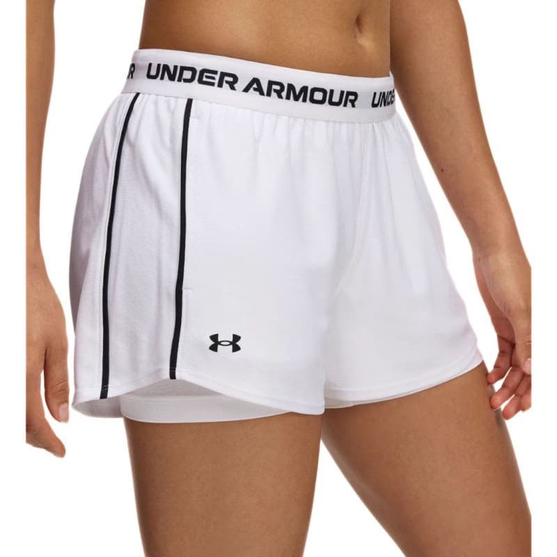 Dámske tréningové kraťasy UNDER ARMOUR Tech Play Up 2in1 Shorts-WHT 3