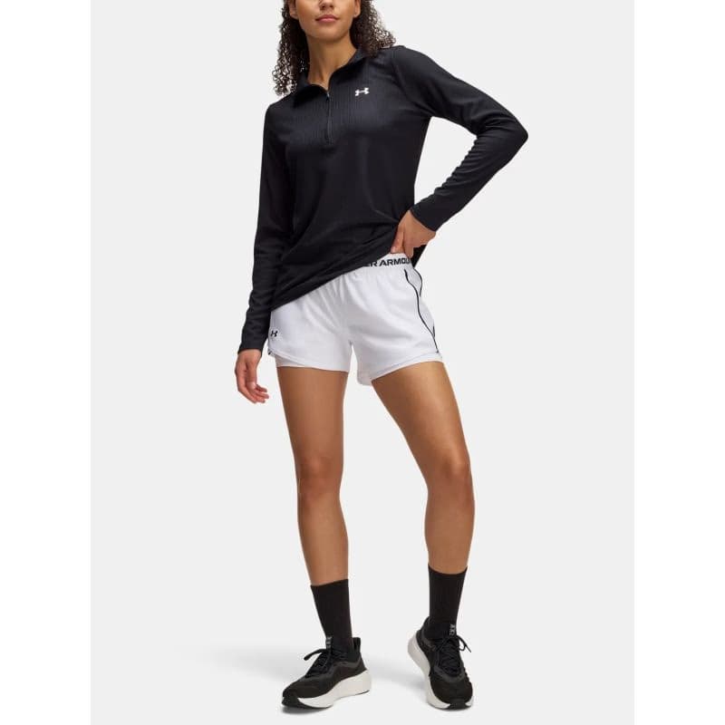 Dámske tréningové kraťasy UNDER ARMOUR Tech Play Up 2in1 Shorts-WHT 4