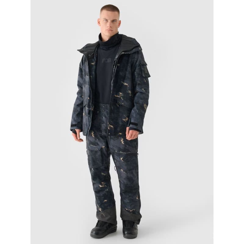 Pánska lyžiarska bunda 4F TECHNICAL JACKET-WAW24TTJAM509-90A-MULTICOLOUR ALLOVER 5