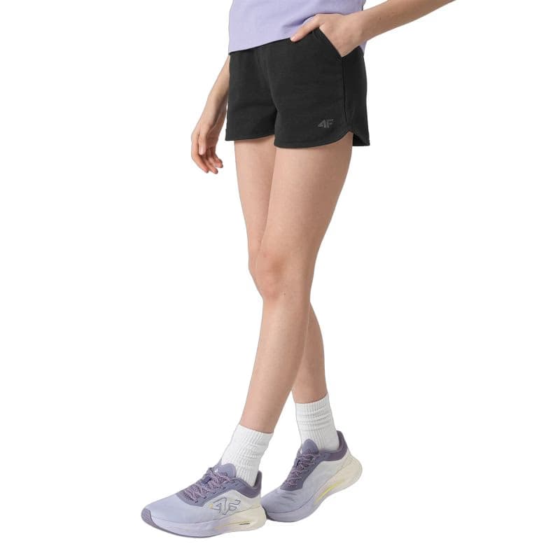 Dievčenské teplákové kraťasy 4F JUNIOR SHORTS CAS-4FJWSS24TSHOF280-20S-DEEP BLACK 2