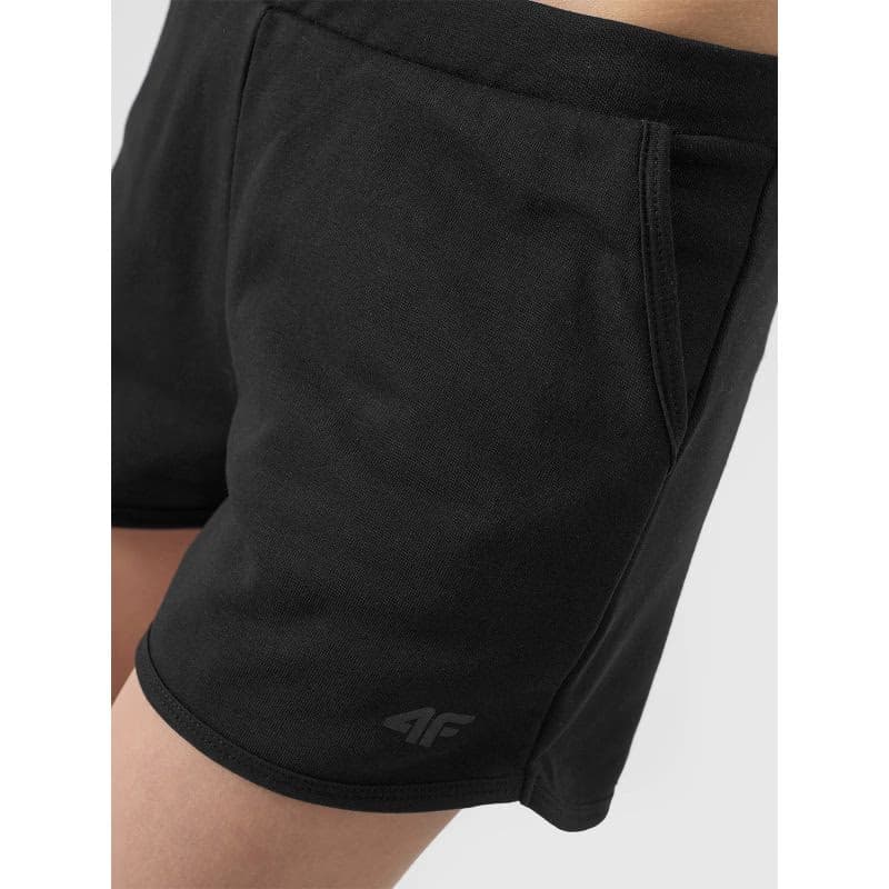 Dievčenské teplákové kraťasy 4F JUNIOR SHORTS CAS-4FJWSS24TSHOF280-20S-DEEP BLACK 3