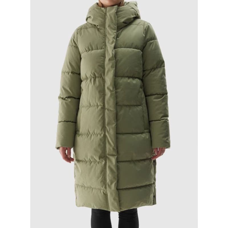 Dámska bunda 4F DOWN JACKET-WAW24TDJAF476-43S-KHAKI 2